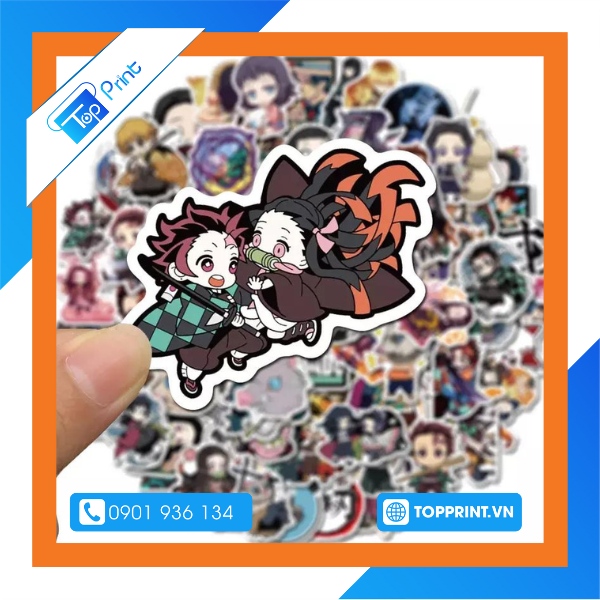 sticker thanh guom diet quy