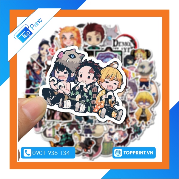 sticker thanh guom diet quy
