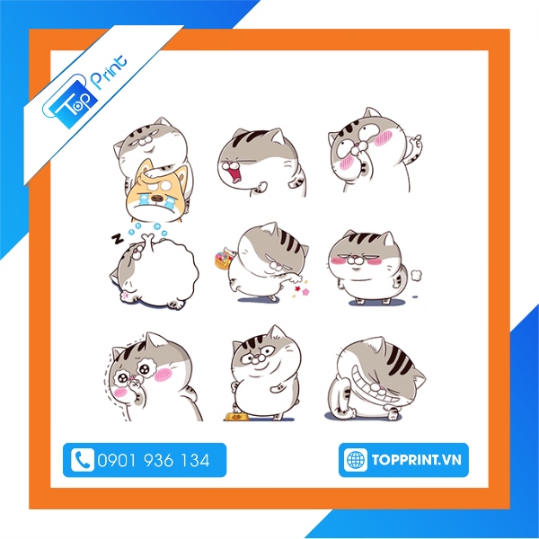 mau sticker zalo cute