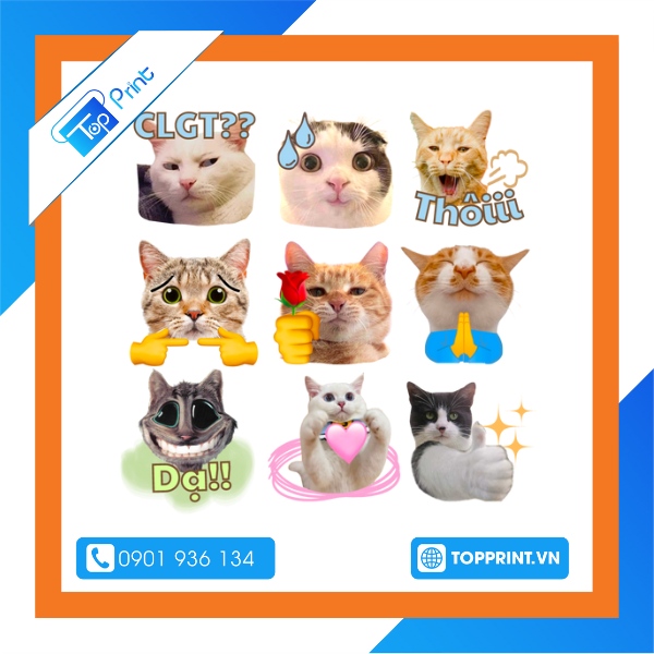 mau sticker zalo cute