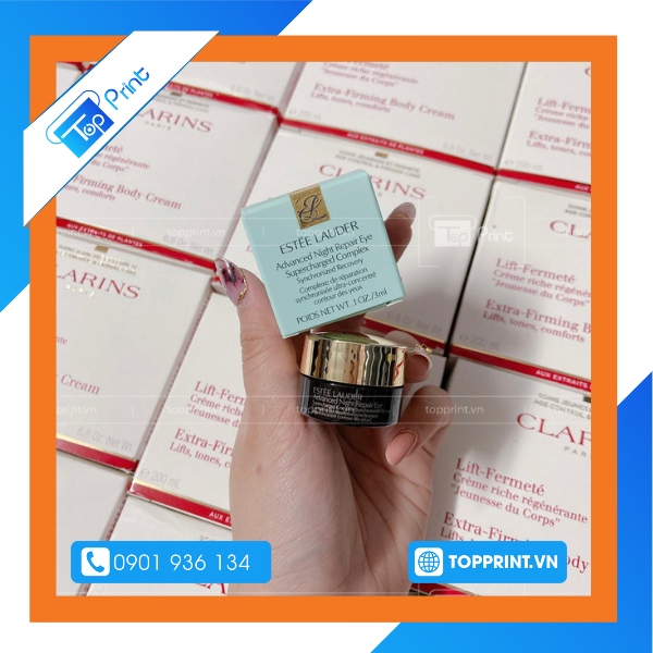 Mẫu hộp giấy đụng kem dưỡng da mini