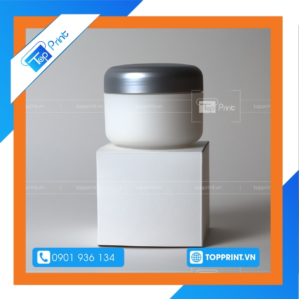 Mẫu hộp giấy đựng kem dưỡng da không in