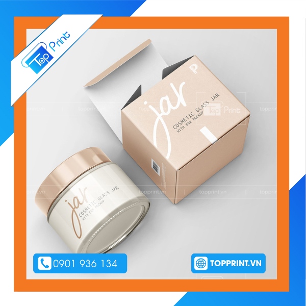 Mẫu hộp giấy đựng kem chất liệu cao cấp