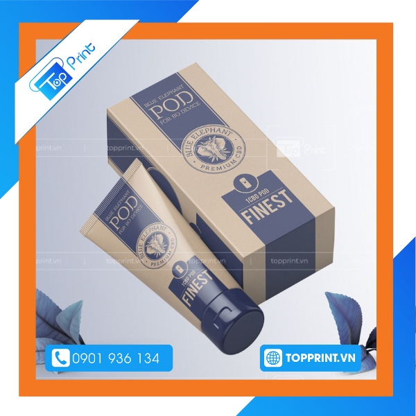 Mẫu hộp giấy kem body dạng tuýt