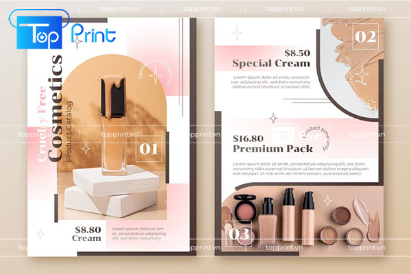 Mẫu tờ rơi giới thiệu sản phẩm skincare