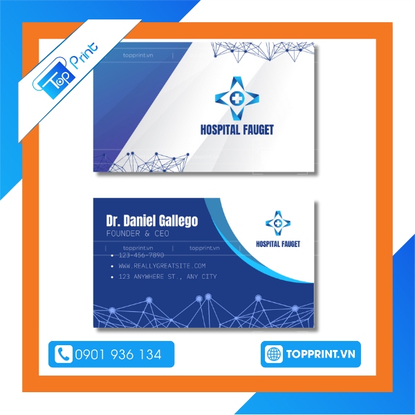 Mẫu card visit bác sĩ