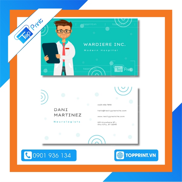 Mẫu card visit bác sĩ