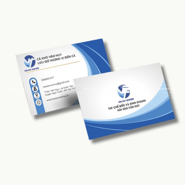 Mẫu card visit bán hải sản