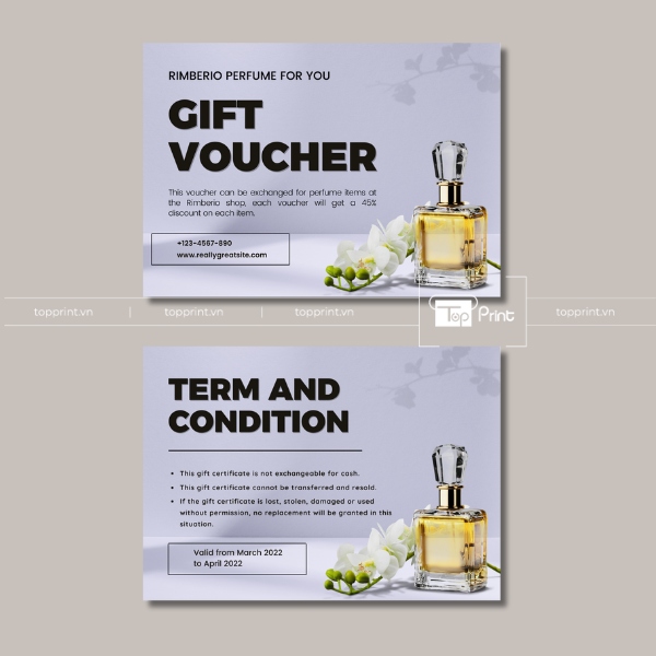 mẫu card visit nước hoa