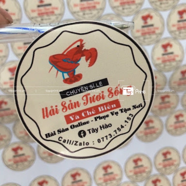 Decal tem dán nhựa