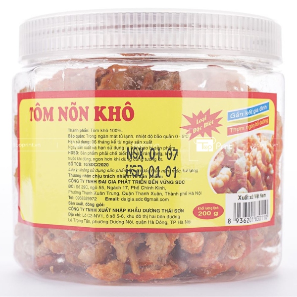 tem nhan tom kho