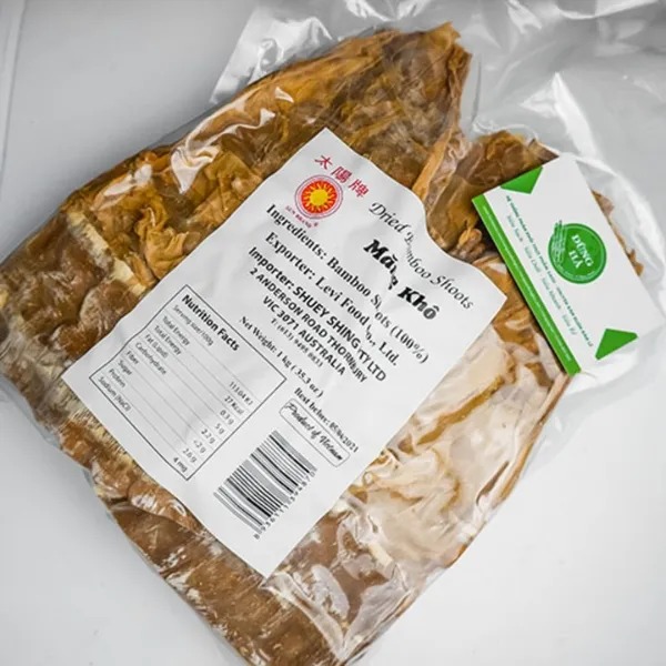 Tem nhãn dán măng khô đen trắng