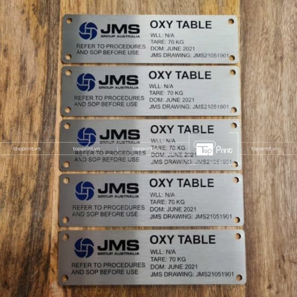 Tem nhãn Inox mẫu 3