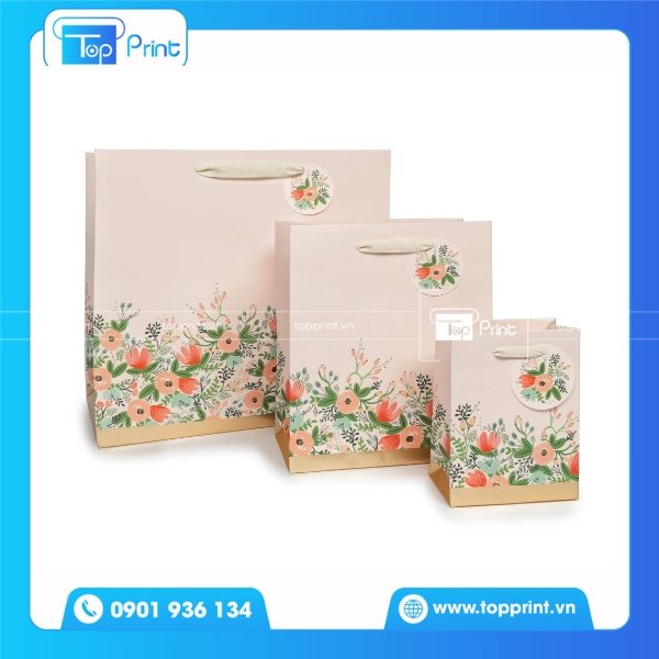 Mẫu túi giấy đựng quà in theo yêu cầu