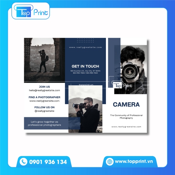 brochure quảng cáo camera