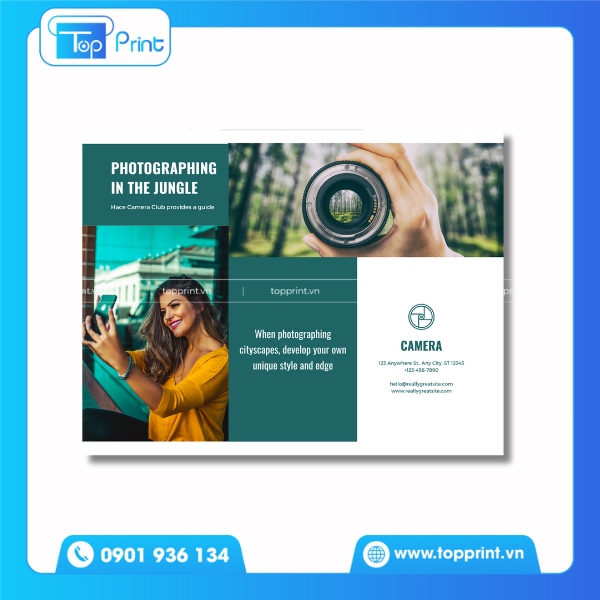 Brochure camera hình ảnh đa chiều đẹp mắt