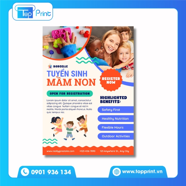Tờ Rơi Tuyển Sinh Mầm Non
