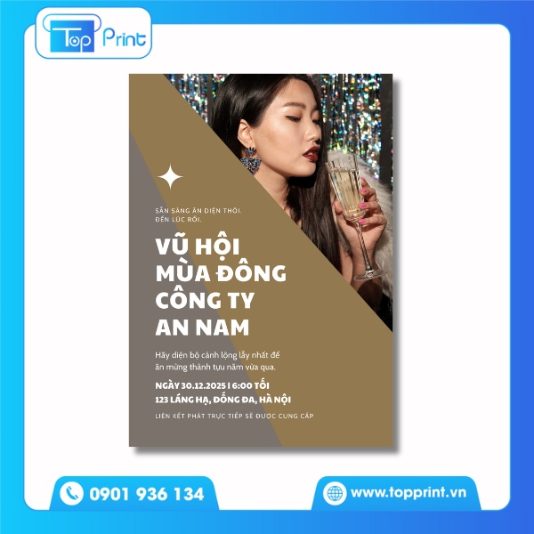 Tờ rơi dán tường chương trình lễ hội