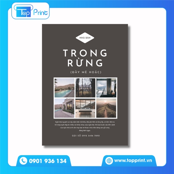 Tờ rơi dán tường thông báo bán nhà