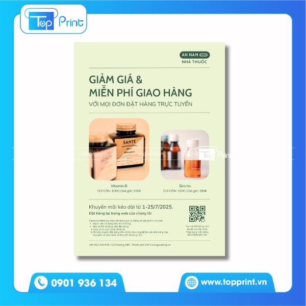 Mẫu tờ rơi quảng cáo thuốc