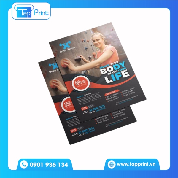 Giấy bristol in tờ rơi A4