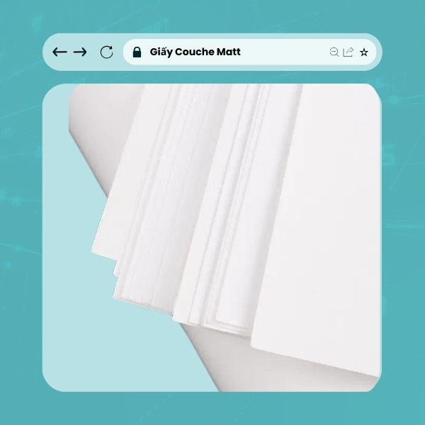 Giấy couche mờ
