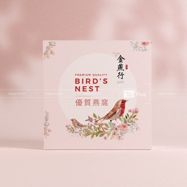 Hộp giấy đựng yến sào thiết kế theo yêu cầu
