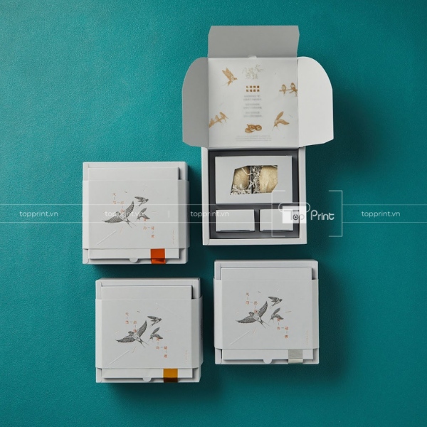 Mẫu hộp giấy đựng yến sào chưa chế biến