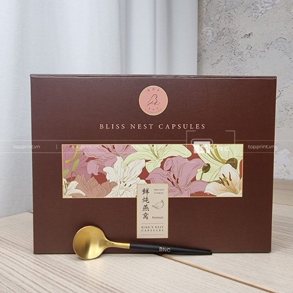 Mẫu hộp giấy đựng yến đẹp