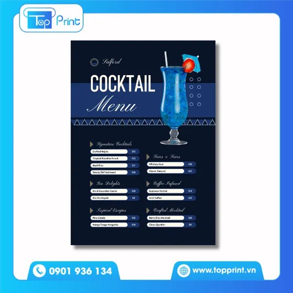 Mẫu Menu Beer club ấn tượng
