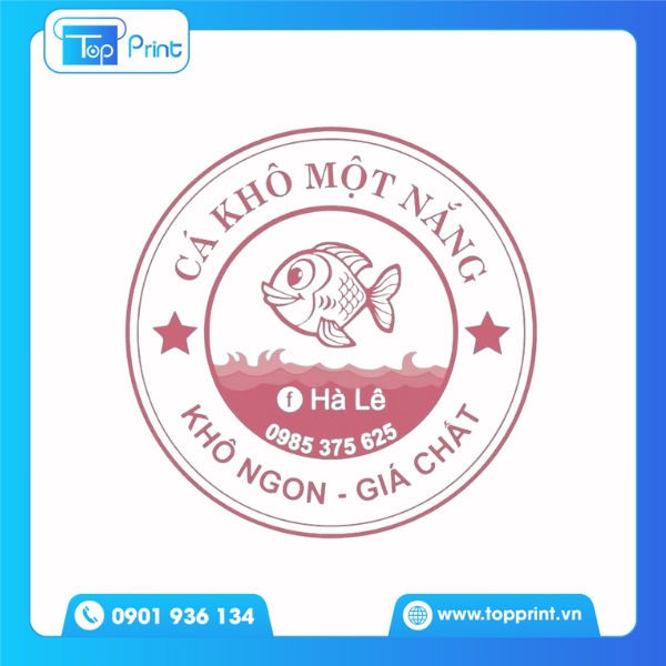 Tem nhãn cá khô một nắng Hà Lê