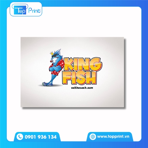 Mẫu nhãn hiệu cá khô King Fish