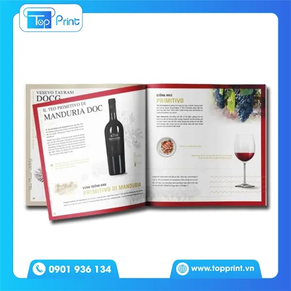 Dịch vụ in ấn catalogue rượu giá rẻ tại Hà Nội
