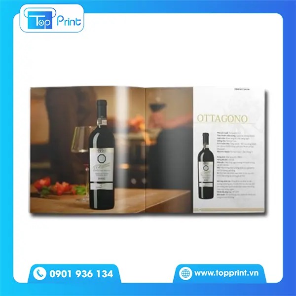 Mẫu catalogue rượu vang.