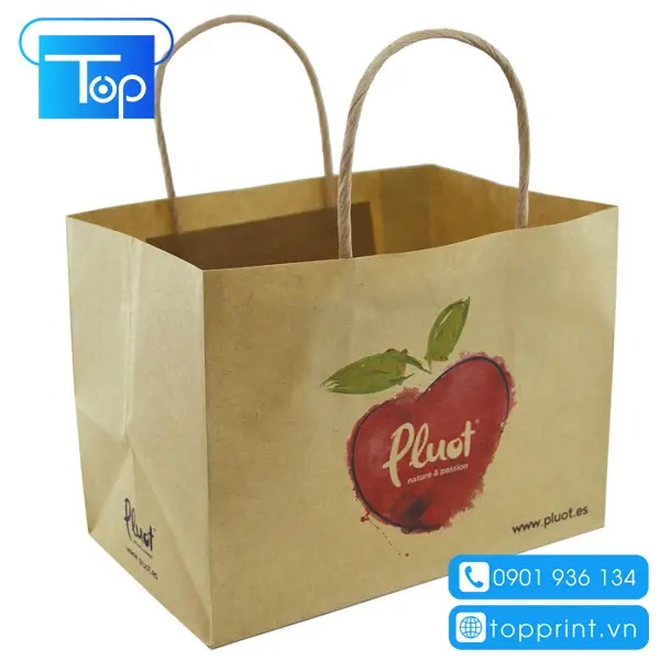 In túi giấy đựng trái cây giá rẻ tại HCM & Hà Nội