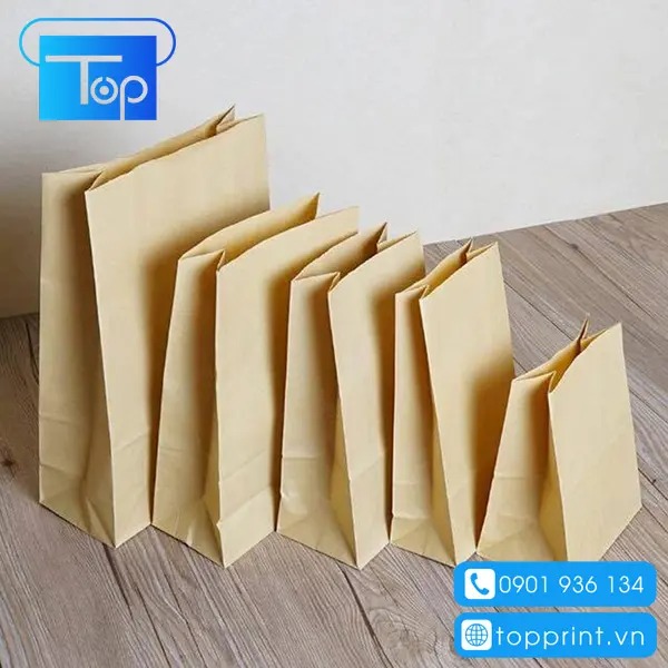 Mẫu túi giấy xi măng không quai đẹp