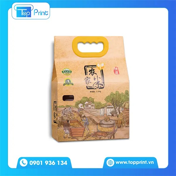 Túi Giấy Đựng Gạo 