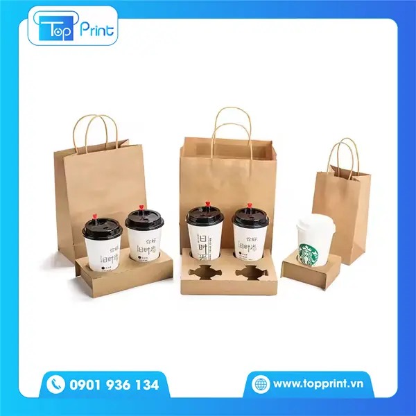 Túi Giấy Đựng Trà Sữa 