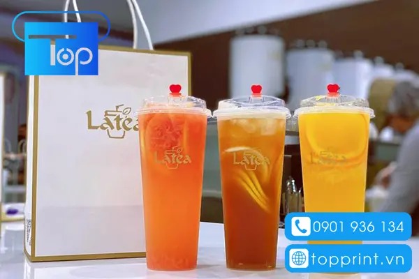 Mẫu túi giấy đựng trà sữa giá rẻ