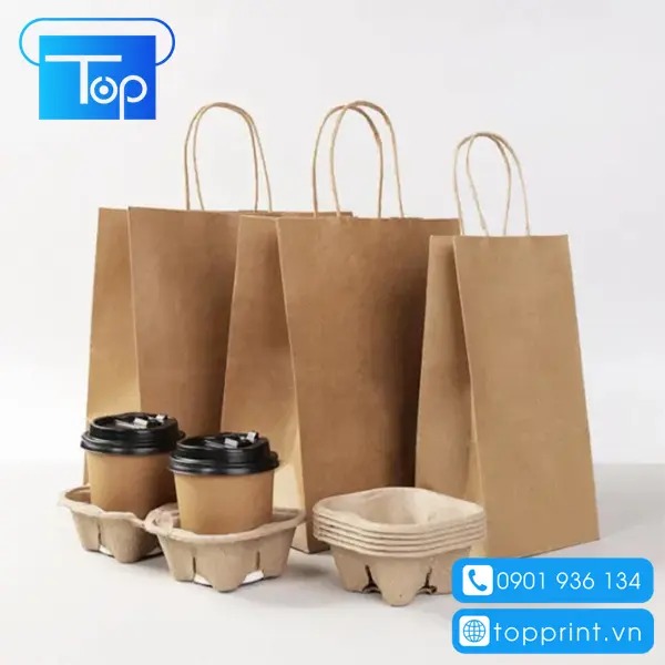 Địa chỉ thiết kế và in túi giấy đựng trà sữa giá rẻ tại TPHCM & Hà Nội