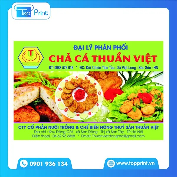 Mẫu tem chả cá đẹp