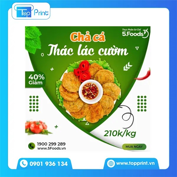 Mẫu tem chả cá thác lác đẹp