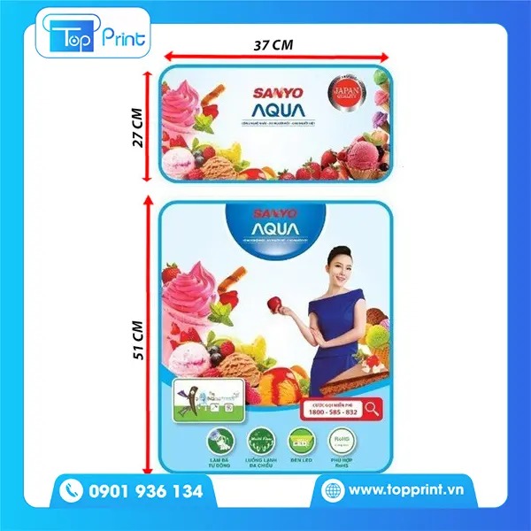 In ấn tem dán tủ lạnh giá rẻ tại TPHCM & Hà Nội