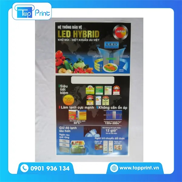 Mẫu tem nhãn dán tủ lạnh chất lượng