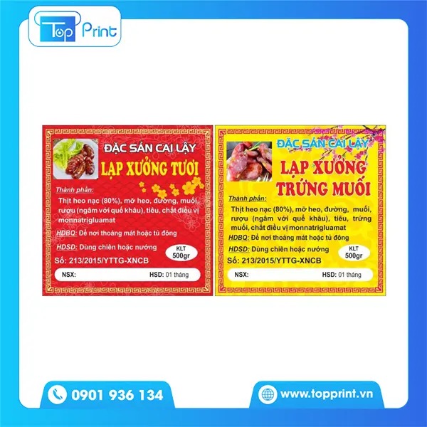 Thiết kế tem lạp xưởng đẹp theo yêu cầu tại HCM & Hà Nội