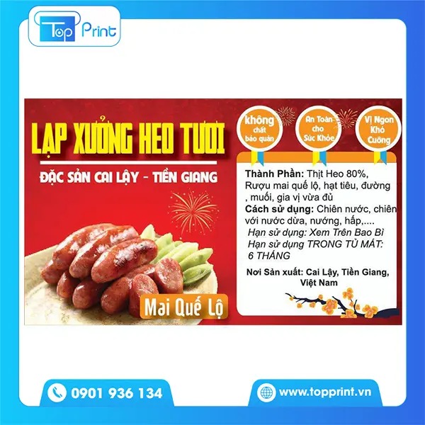 Mẫu tem lạp xưởng đẹp