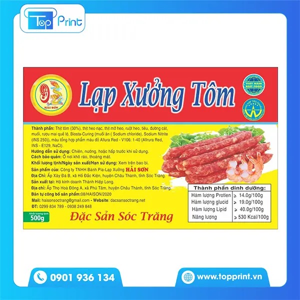 In tem lạp xưởng giá rẻ tại TPHCM & Hà Nội