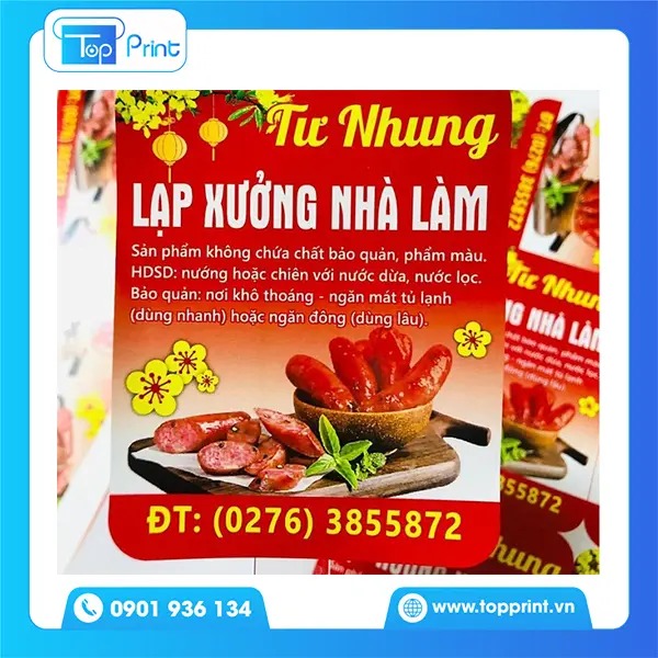 Địa chỉ thiết kế và in tem lạp xưởng giá rẻ tại TPHCM & Hà Nội