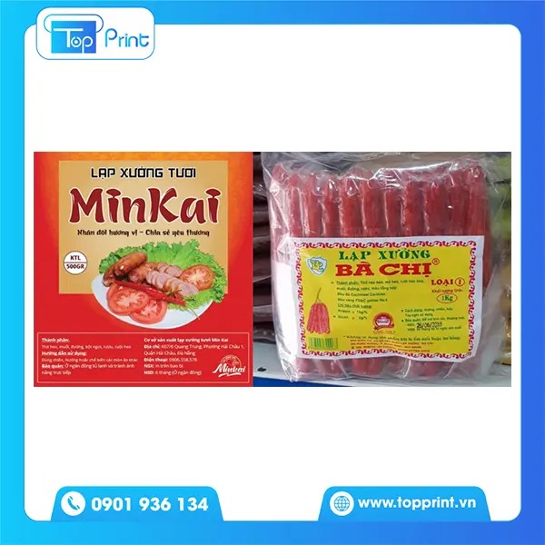 Mẫu tem lạp xưởng tươi giá rẻ