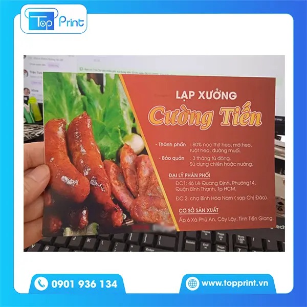 Mẫu tem lạp xưởng ấn tượng